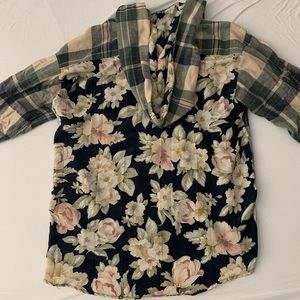 LF oversized plaid button down